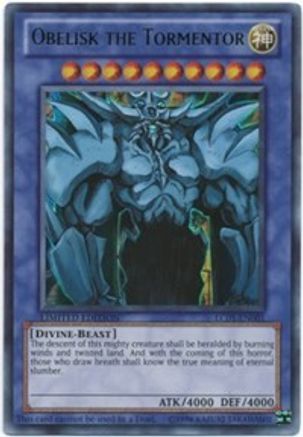 Obelisk the Tormentor (LC01-EN001) - Legendary Collection 1 Limited - Premium Yugioh Single from Konami - Just $0.49! Shop now at Game Crave Tournament Store