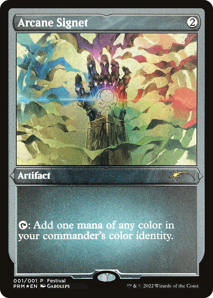 Arcane Signet (P30M-1F★) - 30th Anniversary Misc Promos Etched Foil - Premium MTG Single from Wizards of the Coast - Just $5.12! Shop now at Game Crave Tournament Store