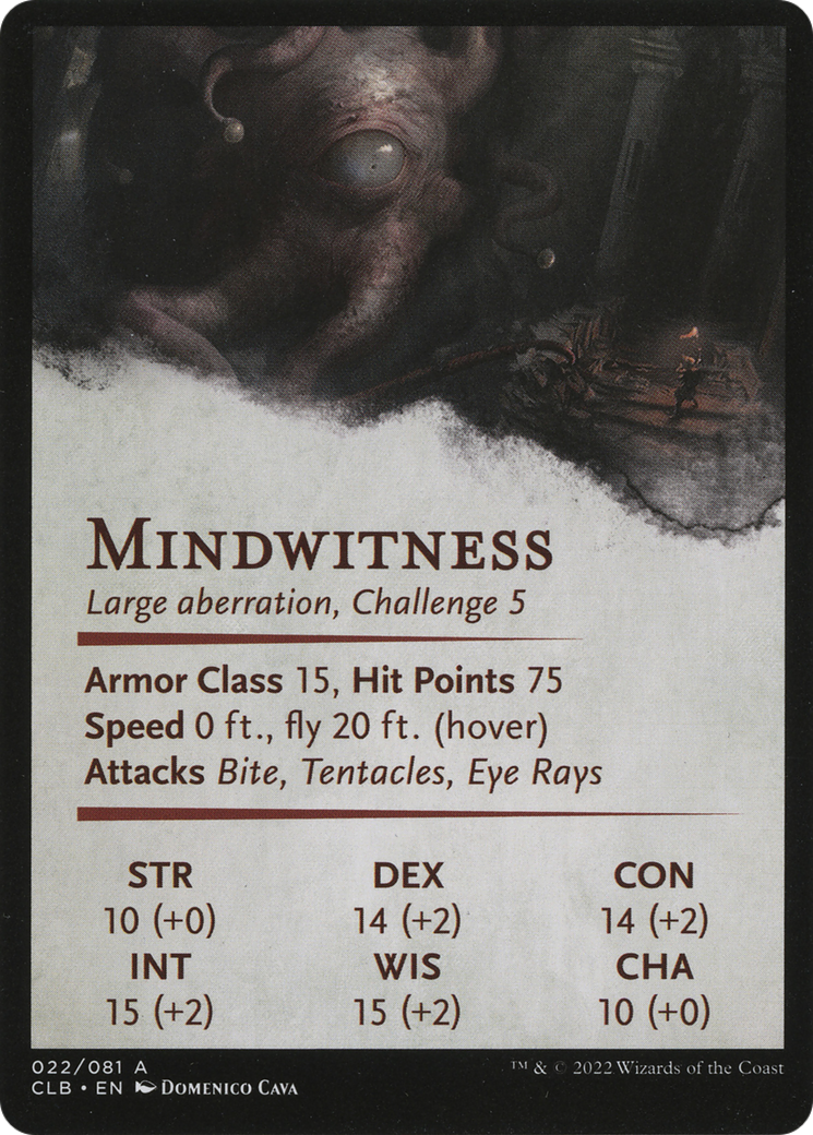 Consuming Aberration // Consuming Aberration (ACLB-022) - Battle for Baldur's Gate Art Series (Borderless) Foil - Premium MTG Single from Wizards of the Coast - Just $0! Shop now at Game Crave Tournament Store