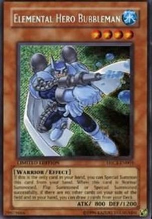Elemental HERO Bubbleman (EHC1-EN003) - Elemental Hero Collection 1 Limited - Premium Yugioh Single from Konami - Just $29.62! Shop now at Game Crave Tournament Store