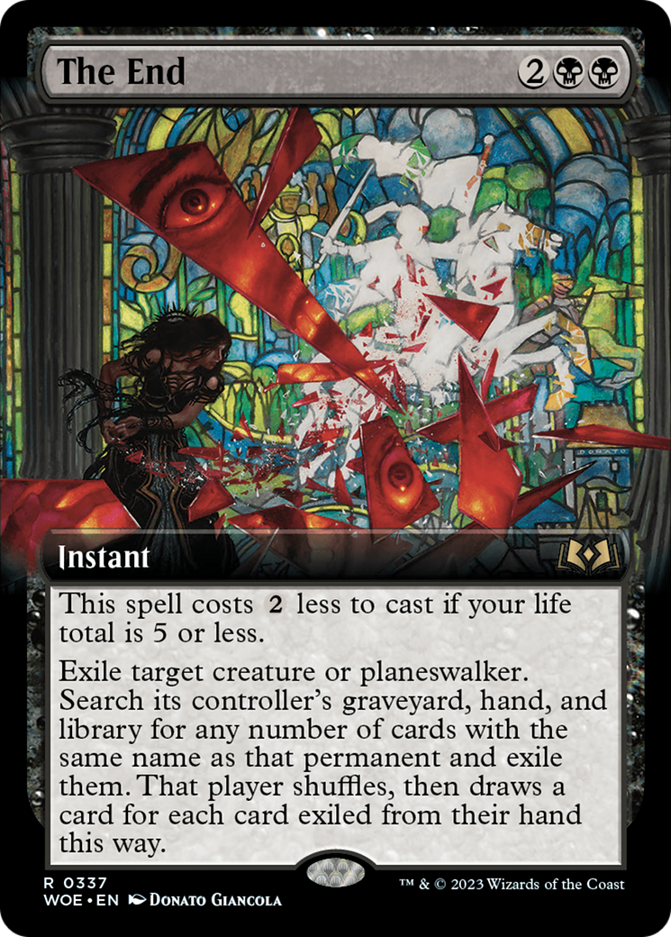 The End (WOE-337) - Wilds of Eldraine: (Extended Art) Foil - Premium MTG Single from Wizards of the Coast - Just $0.65! Shop now at Game Crave Tournament Store
