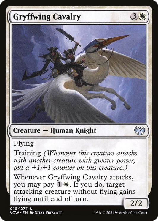 Gryffwing Cavalry (VOW-016) - Innistrad: Crimson Vow Foil - Premium MTG Single from Wizards of the Coast - Just $0.25! Shop now at Game Crave Tournament Store