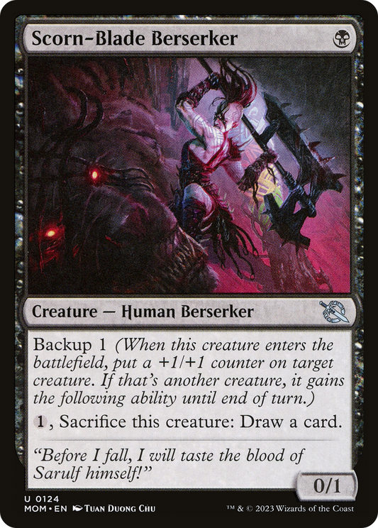 Scorn-Blade Berserker (MOM-124) - March of the Machine - Premium MTG Single from Wizards of the Coast - Just $0.08! Shop now at Game Crave Tournament Store