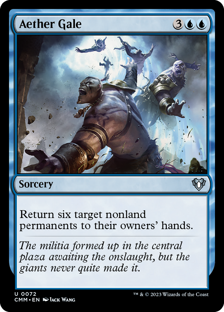 Aether Gale (CMM-072) - Commander Masters - Premium MTG Single from Wizards of the Coast - Just $0.08! Shop now at Game Crave Tournament Store