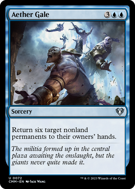 Aether Gale (CMM-072) - Commander Masters Foil - Premium MTG Single from Wizards of the Coast - Just $0.08! Shop now at Game Crave Tournament Store