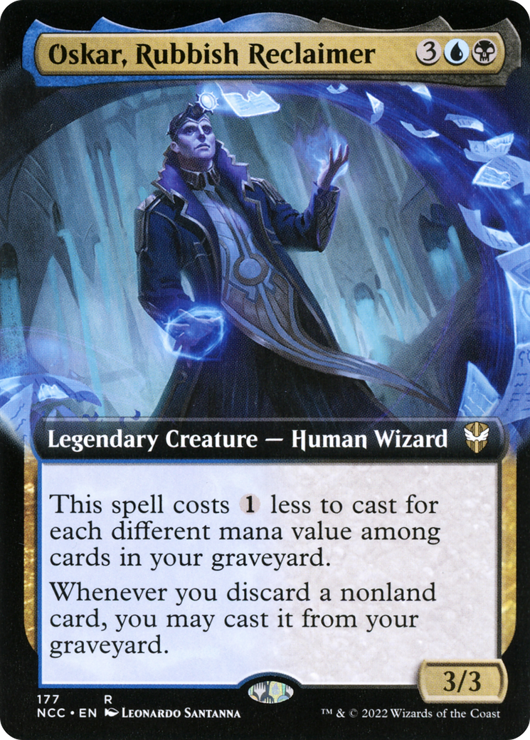 Oskar, Rubbish Reclaimer (NCC-177) - New Capenna Commander: (Extended Art) - Premium MTG Single from Wizards of the Coast - Just $0.54! Shop now at Game Crave Tournament Store