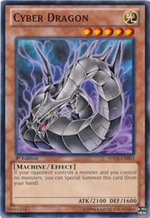 Cyber Dragon (Black) (SDCR-EN003) - Structure Deck: Cyber Dragon Revolution Unlimited - Premium Yugioh Single from Konami - Just $0.26! Shop now at Game Crave Tournament Store