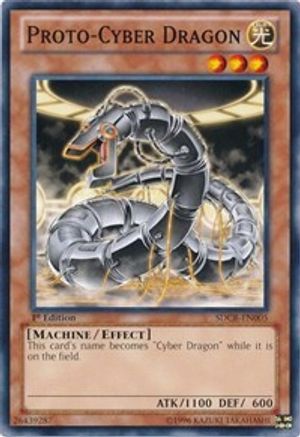 Proto-Cyber Dragon (SDCR-EN005) - Structure Deck: Cyber Dragon Revolution Unlimited - Premium Yugioh Single from Konami - Just $0.25! Shop now at Game Crave Tournament Store