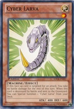 Cyber Larva (SDCR-EN007) - Structure Deck: Cyber Dragon Revolution Unlimited - Premium Yugioh Single from Konami - Just $0.25! Shop now at Game Crave Tournament Store