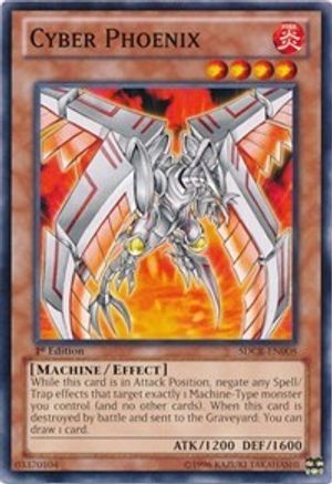 Cyber Phoenix (SDCR-EN008) - Structure Deck: Cyber Dragon Revolution Unlimited - Premium Yugioh Single from Konami - Just $0.25! Shop now at Game Crave Tournament Store