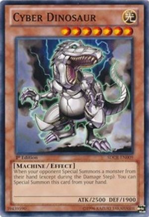 Cyber Dinosaur (SDCR-EN009) - Structure Deck: Cyber Dragon Revolution Unlimited - Premium Yugioh Single from Konami - Just $0.25! Shop now at Game Crave Tournament Store