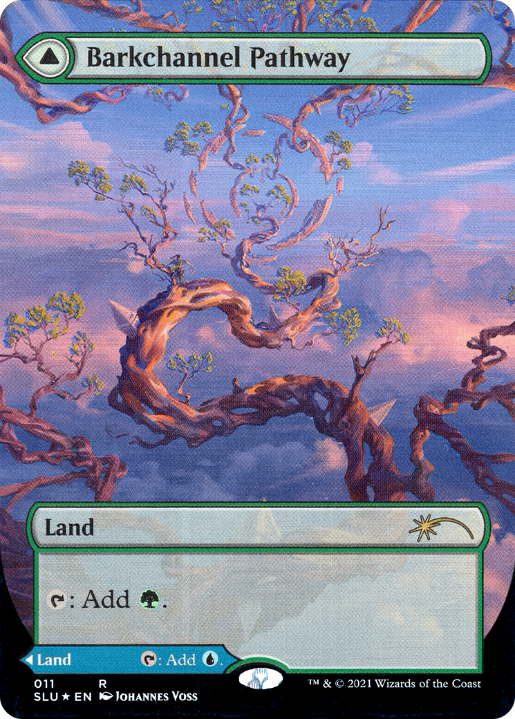 Barkchannel Pathway // Tidechannel Pathway (SLU-011) - Secret Lair: Ultimate Edition: (Showcase) (Borderless) Foil - Premium MTG Single from Wizards of the Coast - Just $1.66! Shop now at Game Crave Tournament Store