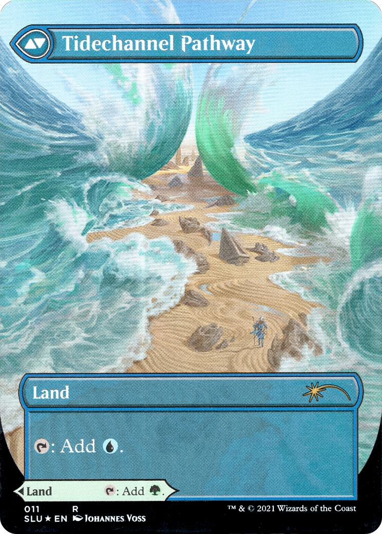 Barkchannel Pathway // Tidechannel Pathway (SLU-011) - Secret Lair: Ultimate Edition: (Showcase) (Borderless) Foil - Premium MTG Single from Wizards of the Coast - Just $1.66! Shop now at Game Crave Tournament Store