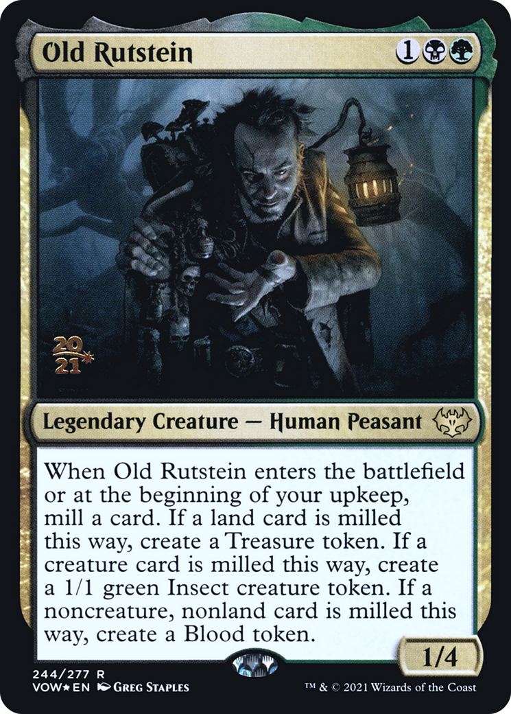 Old Rutstein (PVOW-244S) - Innistrad: Crimson Vow Promos Foil - Premium MTG Single from Wizards of the Coast - Just $0.27! Shop now at Game Crave Tournament Store