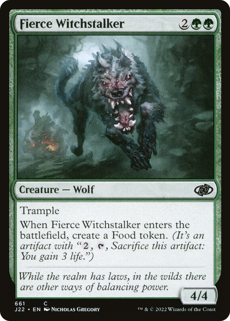 Fierce Witchstalker (J22-661) - Jumpstart 2022 - Premium MTG Single from Wizards of the Coast - Just $0.25! Shop now at Game Crave Tournament Store