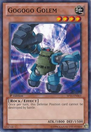 Gogogo Golem (Starfoil) (SP14-EN001) - Star Pack 2014 1st Edition - Premium Yugioh Single from Konami - Just $0.25! Shop now at Game Crave Tournament Store