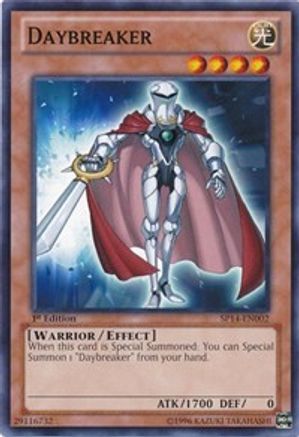 Daybreaker (SP14-EN002) - Star Pack 2014 1st Edition - Premium Yugioh Single from Konami - Just $0.25! Shop now at Game Crave Tournament Store