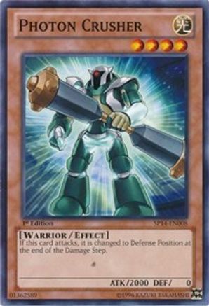 Photon Crusher (SP14-EN008) - Star Pack 2014 1st Edition - Premium Yugioh Single from Konami - Just $0.08! Shop now at Game Crave Tournament Store