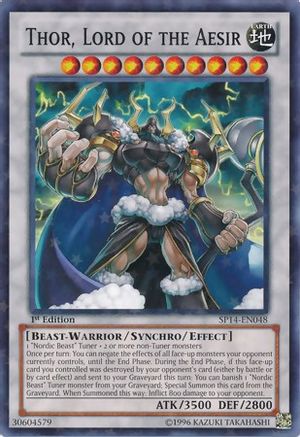 Thor, Lord of the Aesir (Starfoil) (SP14-EN048) - Star Pack 2014 1st Edition - Premium Yugioh Single from Konami - Just $0.32! Shop now at Game Crave Tournament Store