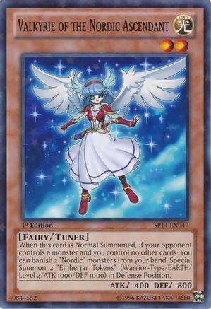 Valkyrie of the Nordic Ascendant (Starfoil) (SP14-EN047) - Star Pack 2014 1st Edition - Premium Yugioh Single from Konami - Just $0.14! Shop now at Game Crave Tournament Store