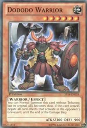 Dododo Warrior (SP14-EN018) - Star Pack 2014 1st Edition - Premium Yugioh Single from Konami - Just $0.25! Shop now at Game Crave Tournament Store