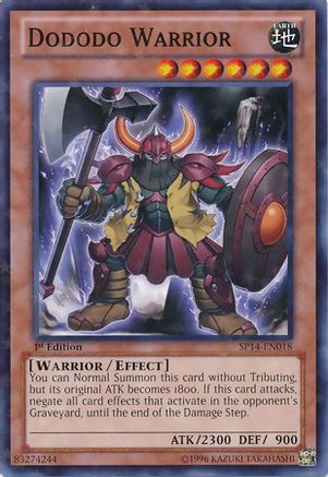 Dododo Warrior (Starfoil) (SP14-EN018) - Star Pack 2014 1st Edition - Premium Yugioh Single from Konami - Just $0.25! Shop now at Game Crave Tournament Store