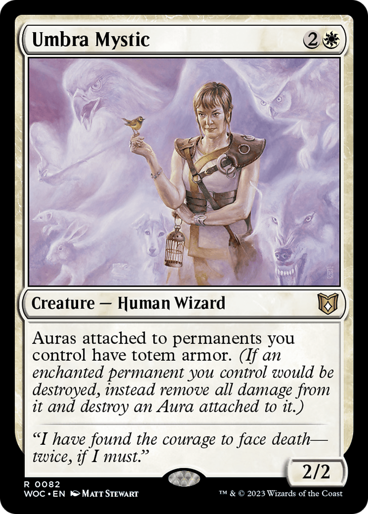 Umbra Mystic (WOC-082) - Wilds of Eldraine Commander - Premium MTG Single from Wizards of the Coast - Just $0.50! Shop now at Game Crave Tournament Store