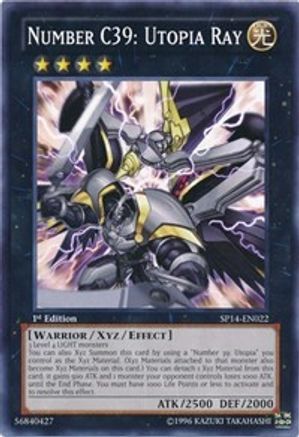 Number C39: Utopia Ray (SP14-EN022) - Star Pack 2014 1st Edition - Premium Yugioh Single from Konami - Just $0.29! Shop now at Game Crave Tournament Store
