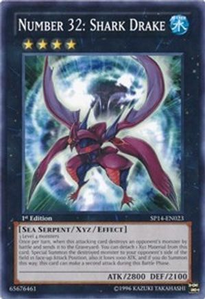 Number 32: Shark Drake (SP14-EN023) - Star Pack 2014 1st Edition - Premium Yugioh Single from Konami - Just $2.39! Shop now at Game Crave Tournament Store
