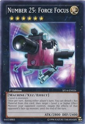 Number 25: Force Focus (SP14-EN026) - Star Pack 2014 1st Edition - Premium Yugioh Single from Konami - Just $1.02! Shop now at Game Crave Tournament Store