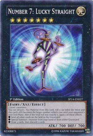 Number 7: Lucky Straight (SP14-EN027) - Star Pack 2014 1st Edition - Premium Yugioh Single from Konami - Just $4.28! Shop now at Game Crave Tournament Store