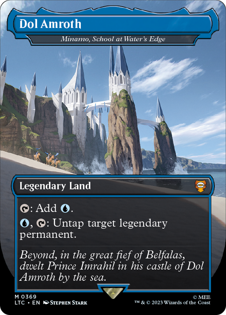 Minamo, School at Water's Edge (LTC-369) - Tales of Middle-earth Commander / Dol Amroth (Borderless) - Premium MTG Single from Wizards of the Coast - Just $12.12! Shop now at Game Crave Tournament Store