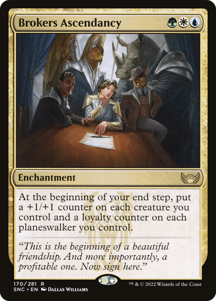 Brokers Ascendancy (SNC-170) - Streets of New Capenna Foil - Premium MTG Single from Wizards of the Coast - Just $0.41! Shop now at Game Crave Tournament Store