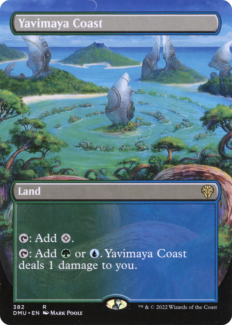Yavimaya Coast (DMU-382) - Dominaria United (Borderless) Foil - Premium MTG Single from Wizards of the Coast - Just $2.86! Shop now at Game Crave Tournament Store
