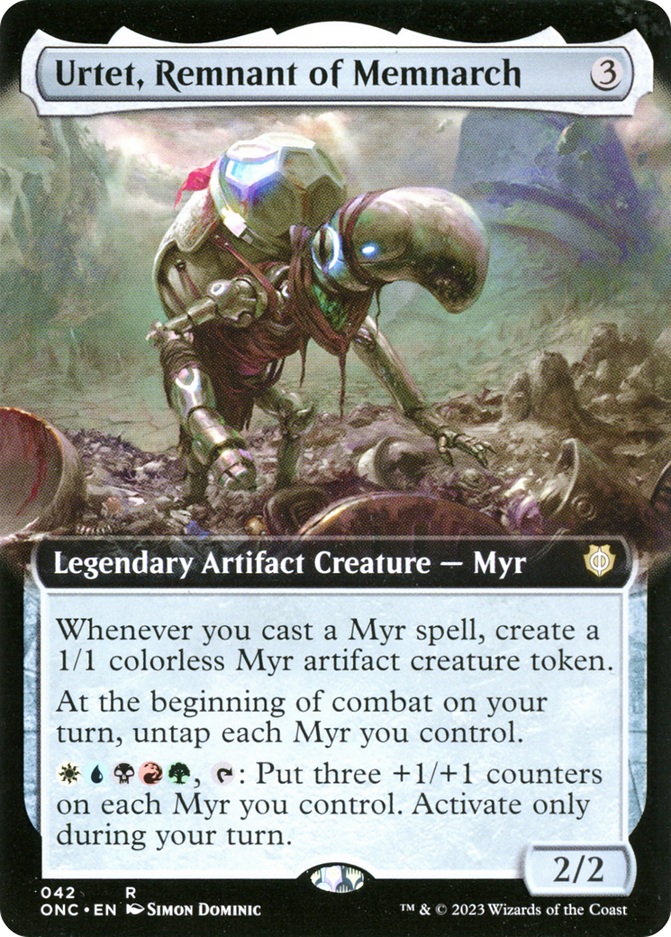 Urtet, Remnant of Memnarch (ONC-042) - Phyrexia: All Will Be One Commander: (Extended Art) - Premium MTG Single from Wizards of the Coast - Just $0.62! Shop now at Game Crave Tournament Store