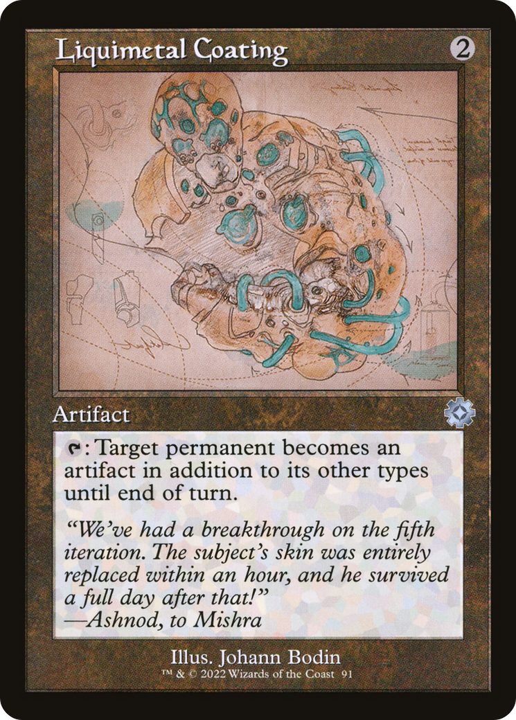 Liquimetal Coating (BRR-091) - The Brothers' War Retro Artifacts - Premium MTG Single from Wizards of the Coast - Just $0.08! Shop now at Game Crave Tournament Store