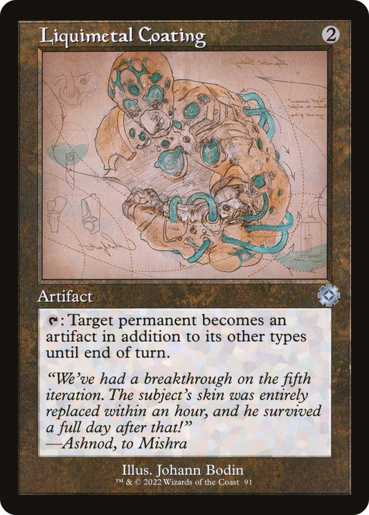 Liquimetal Coating (BRR-091) - The Brothers' War Retro Artifacts - Premium MTG Single from Wizards of the Coast - Just $0.08! Shop now at Game Crave Tournament Store