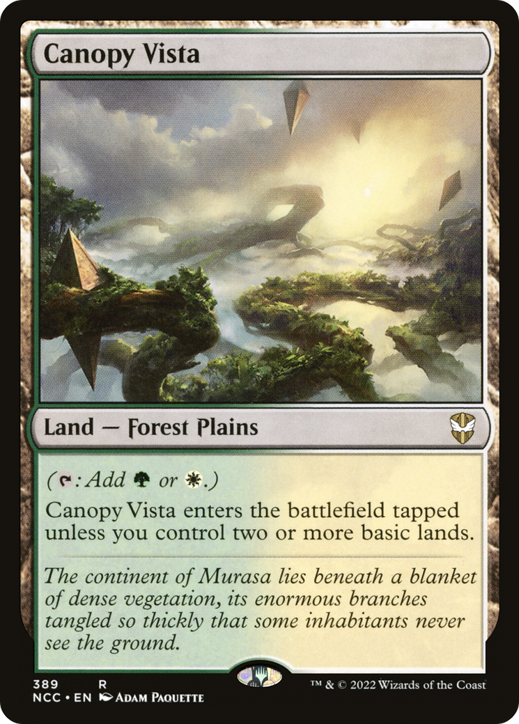 Canopy Vista (NCC-389) - New Capenna Commander - Premium MTG Single from Wizards of the Coast - Just $0.25! Shop now at Game Crave Tournament Store