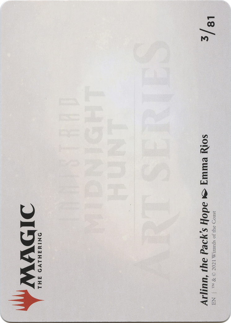 Arlinn, the Pack's Hope // Arlinn, the Pack's Hope (AMID-003) - Midnight Hunt Art Series (Borderless) Foil - Premium MTG Single from Wizards of the Coast - Just $0! Shop now at Game Crave Tournament Store