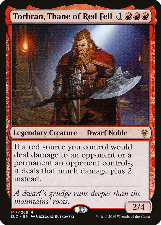 Torbran, Thane of Red Fell (ELD-147) - Throne of Eldraine - Premium MTG Single from Wizards of the Coast - Just $0.54! Shop now at Game Crave Tournament Store