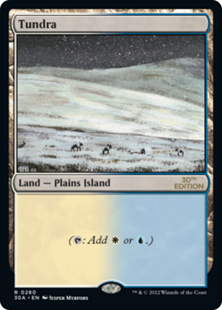 Tundra (30A-280) - 30th Anniversary Edition - Premium MTG Single from Wizards of the Coast - Just $54.71! Shop now at Game Crave Tournament Store