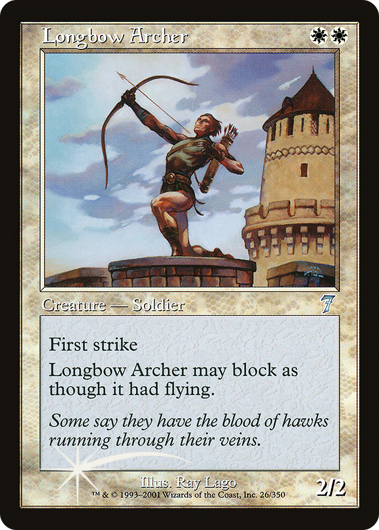 Longbow Archer (7ED-26★) - Seventh Edition Foil - Premium MTG Single from Wizards of the Coast - Just $1.44! Shop now at Game Crave Tournament Store