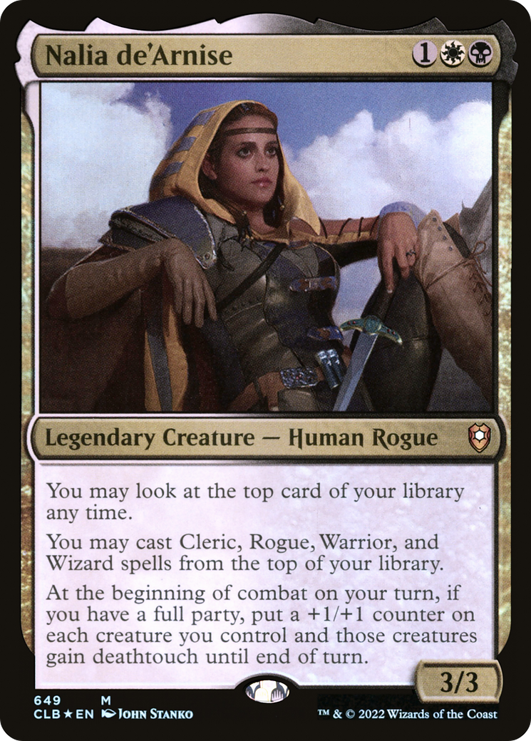 Nalia de'Arnise (CLB-649) - Commander Legends: Battle for Baldur's Gate Foil - Premium MTG Single from Wizards of the Coast - Just $0.25! Shop now at Game Crave Tournament Store
