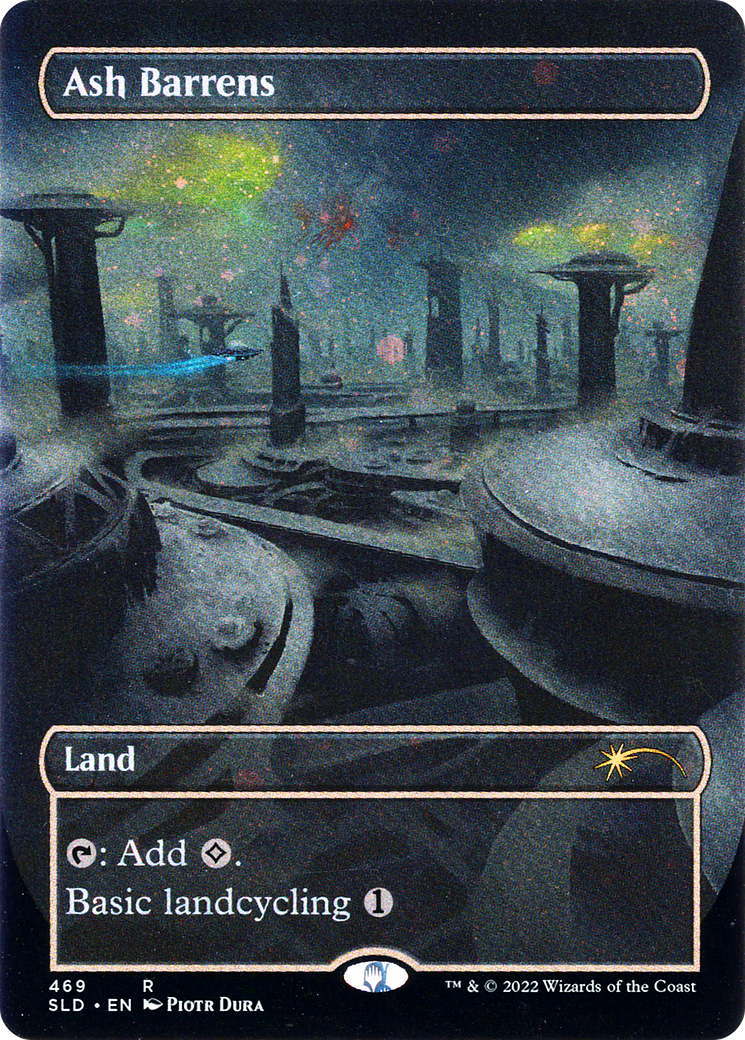 Ash Barrens (SLD-469) - Secret Lair Drop (Borderless) Foil - Premium MTG Single from Wizards of the Coast - Just $1.78! Shop now at Game Crave Tournament Store