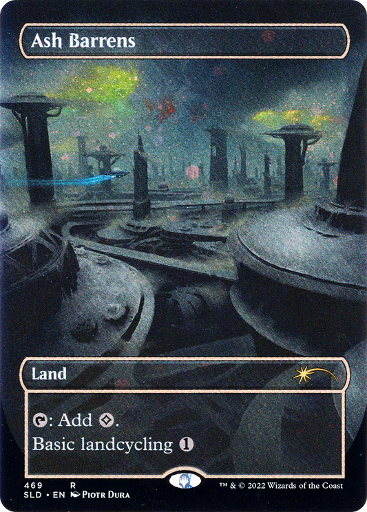 Ash Barrens (SLD-469) - Secret Lair Drop (Borderless) Foil - Premium MTG Single from Wizards of the Coast - Just $1.78! Shop now at Game Crave Tournament Store
