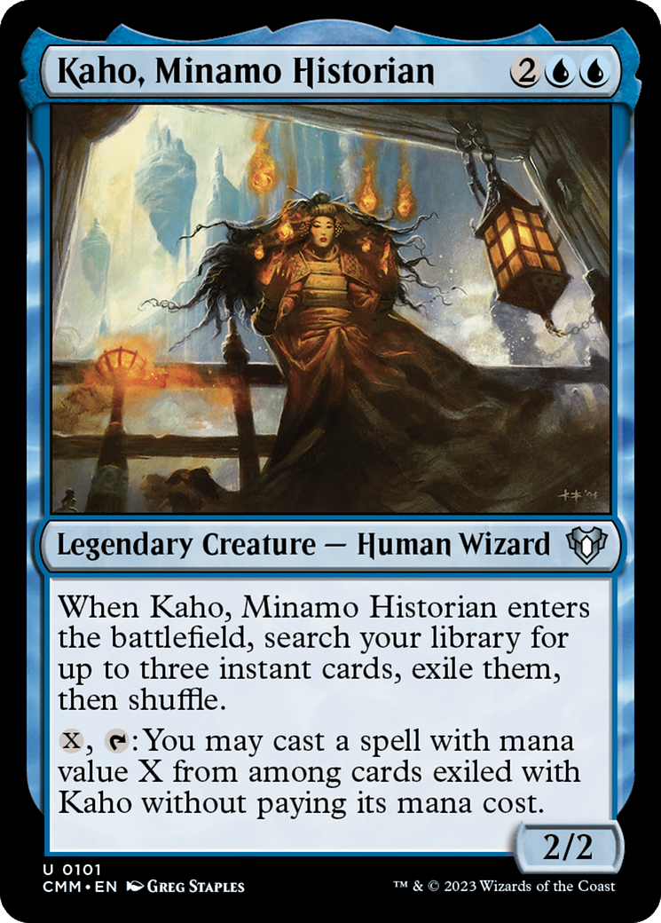 Kaho, Minamo Historian (CMM-101) - Commander Masters - Premium MTG Single from Wizards of the Coast - Just $0.25! Shop now at Game Crave Tournament Store