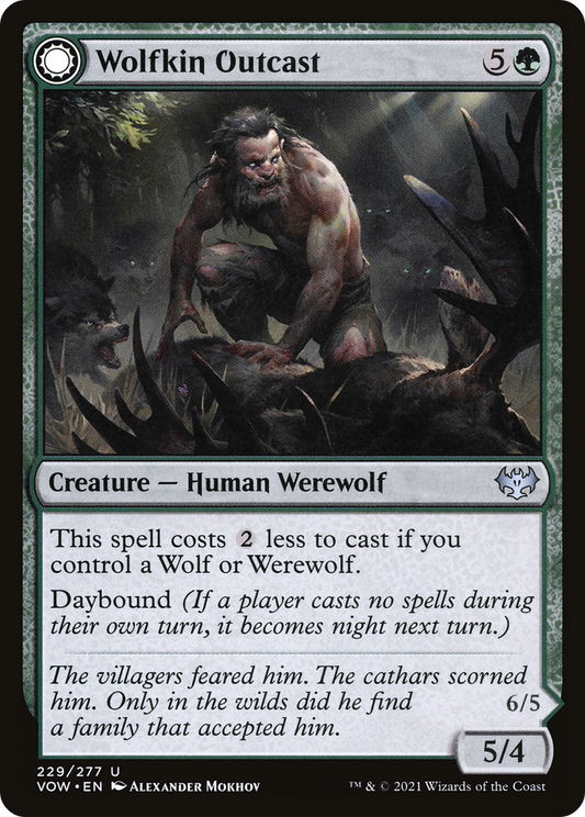 Wolfkin Outcast // Wedding Crasher (VOW-229) - Innistrad: Crimson Vow: (Double Faced Transform) - Premium MTG Single from Wizards of the Coast - Just $0.08! Shop now at Game Crave Tournament Store