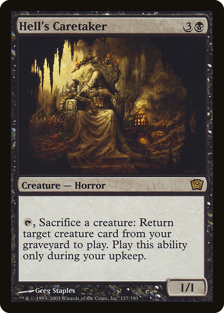 Hell's Caretaker (9ED-137★) - Ninth Edition Foil - Premium MTG Single from Wizards of the Coast - Just $12.20! Shop now at Game Crave Tournament Store