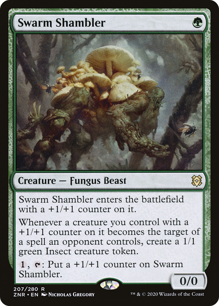 Swarm Shambler (ZNR-207) - Zendikar Rising - Premium MTG Single from Wizards of the Coast - Just $0.08! Shop now at Game Crave Tournament Store