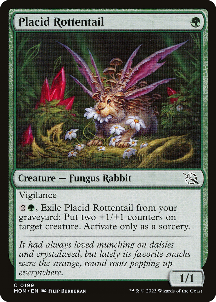 Placid Rottentail (MOM-199) - March of the Machine Foil - Premium MTG Single from Wizards of the Coast - Just $0.08! Shop now at Game Crave Tournament Store